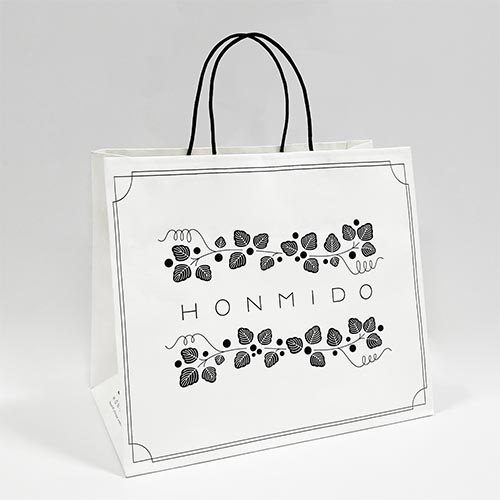 手提袋 紙製 L ≪HONMIDO≫